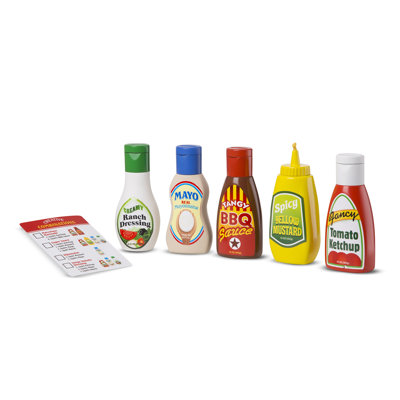 5 Piece Favorite Condiments Play Food Set