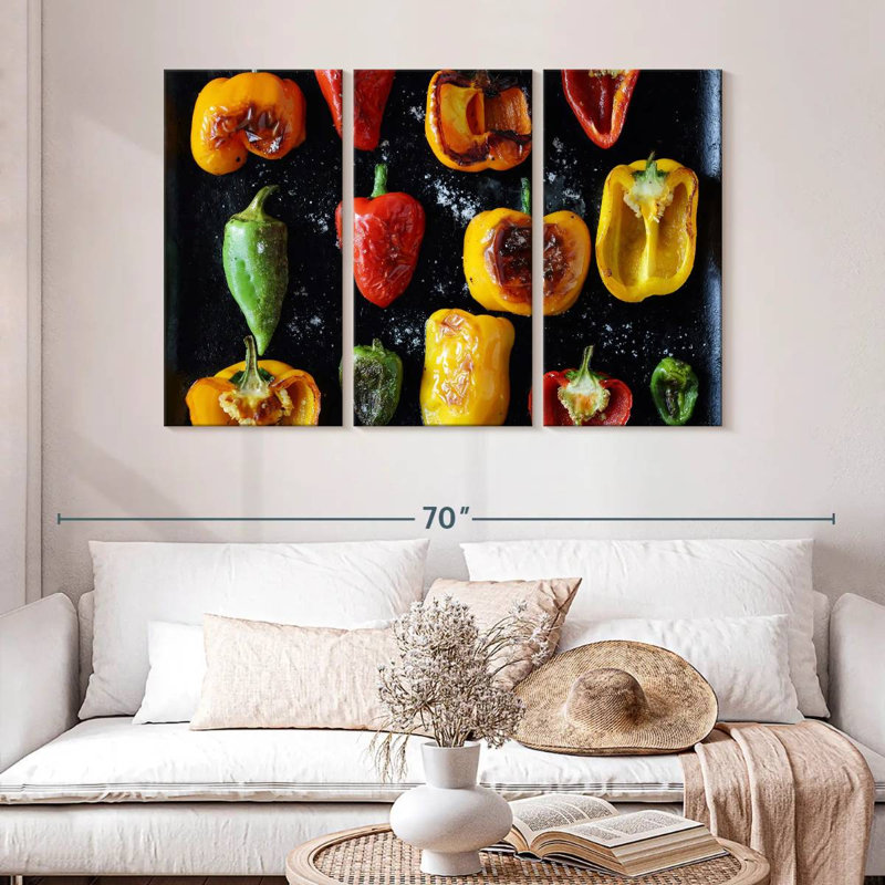 Yarlin Roasted Bell Peppers, 32" H x 50" W