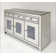 DeGrailly 53.15'' Mirrored Glass Sideboard with 3 Drawers 3 Doors