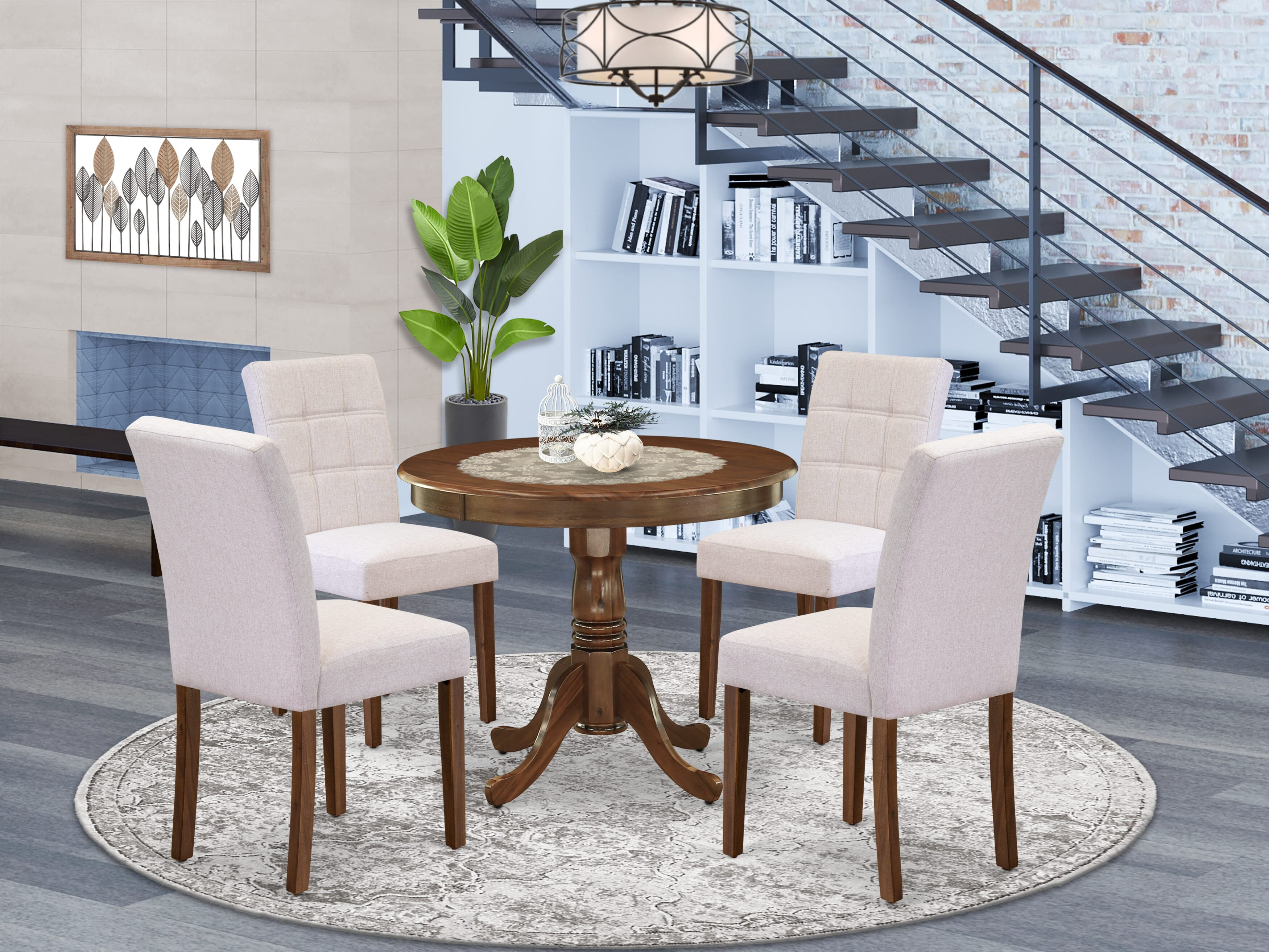 Charlton Home Dechane Round 36'' Dining Set | Wayfair