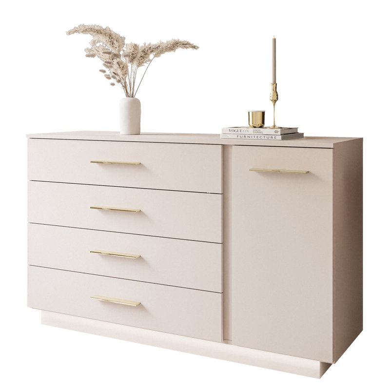 Bayden Chest of Drawers, Gold