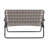 Lysha Camp & Go High Seat Outdoor Double Wide Loveseat Web Folding Chair, Grey, 45.94" W x 22.63" D x 33.14" H