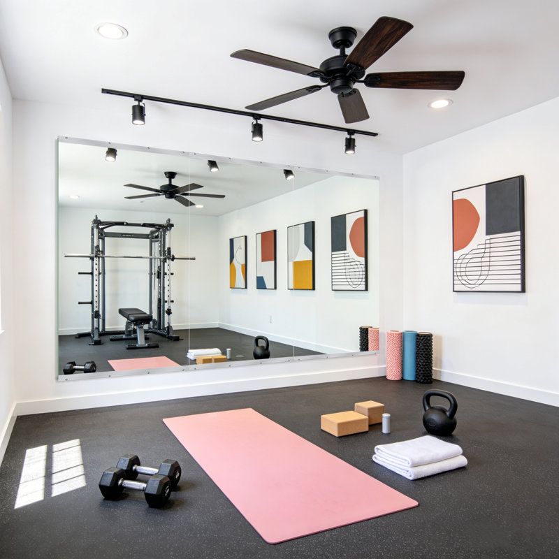 Extra-Large One-Piece Home Gym Mirror, Dance Studio Mirror, Tempered Glass Mirror., 72" x 46"