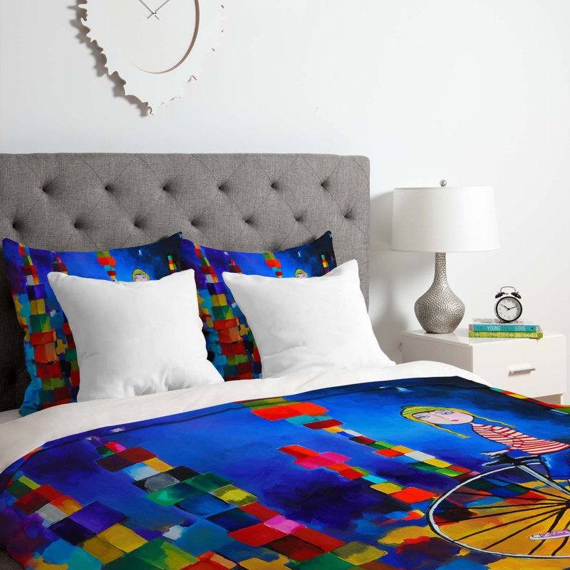 Ensemble de housse de couette, Housse de couette simple / simple TG et 1 taie dé