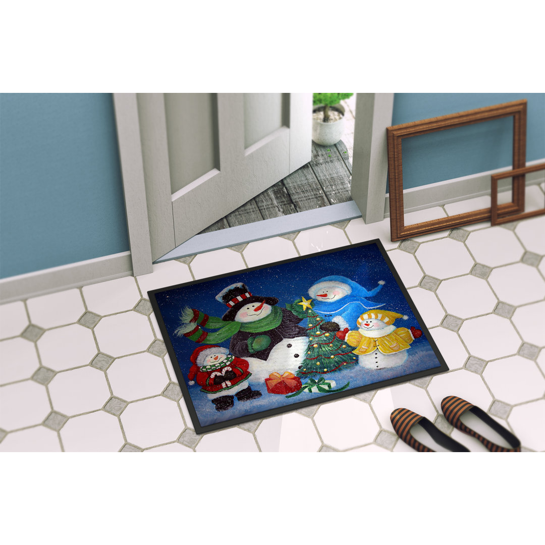Dandi The Family Gathering Snowman Non-Slip Outdoor Door Mat The Holiday Aisle® Mat 