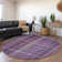 Premium Machine Washable Cerrito AMF541 Purple Rug
