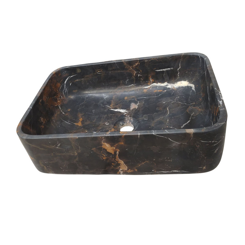 Barclay Maxton 12.75'' Marble Rectangular Bathroom Sink