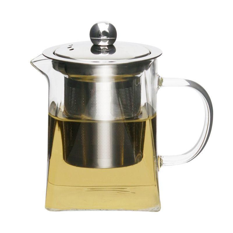 12oz. Small Glass Teapot With Removable Infuser, Induction Safe, 12 oz