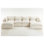 Canapé modulaire surdimensionné de 130,71 po de large avec canapé modulaire True Relax
