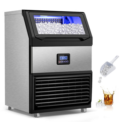 Commercial Ice Maker 450 Lb. Daily Built-in or Freestanding Ice Maker Machine with 55 lb. Storage