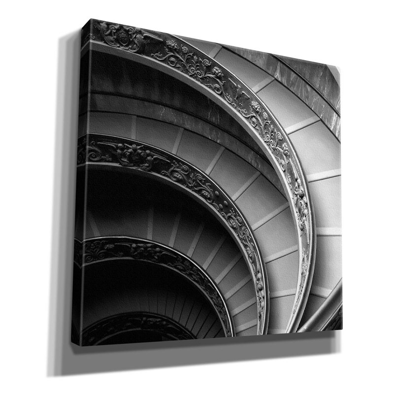"Escalier en colimaçon n ° 1" par PhotoINC Studio, H 37 po x l 37 po x P 1,5 po