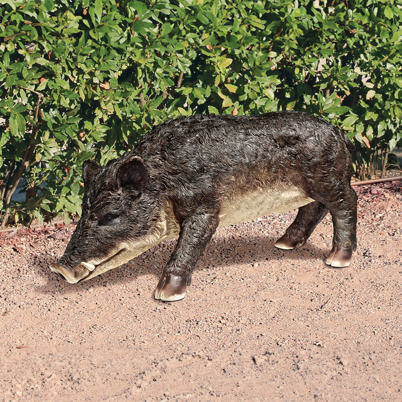 Statue pour verra le razorback sauvage