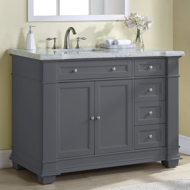 Riccardo 42" Single Bathroom Vanity Set, Gray