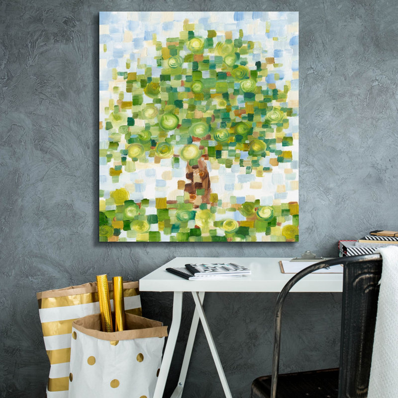  «Quilted Tree 2» par Ethan Harper, art mural sur toile, 26 po x 30 po