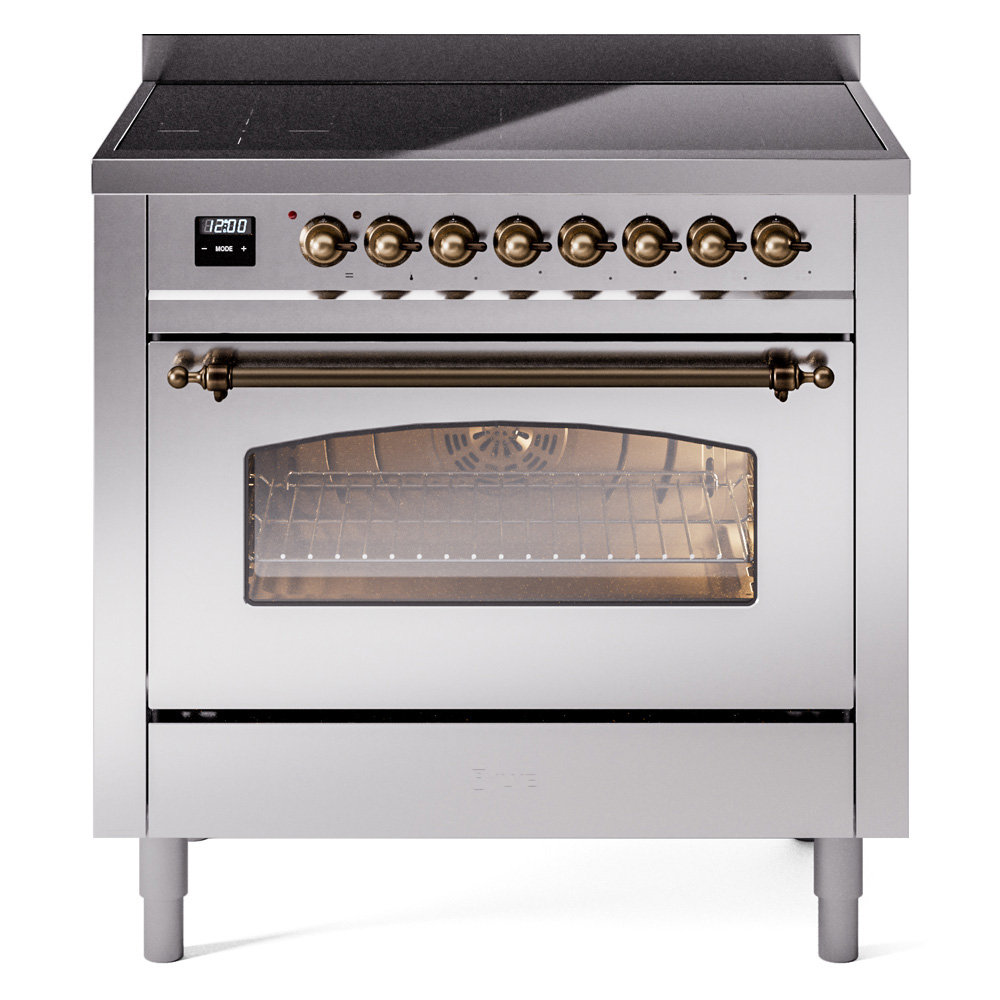 ILVE Nostalgie II Series 36 inch Induction Range with 6 Induction Elements (Glass Door) ILVE 
