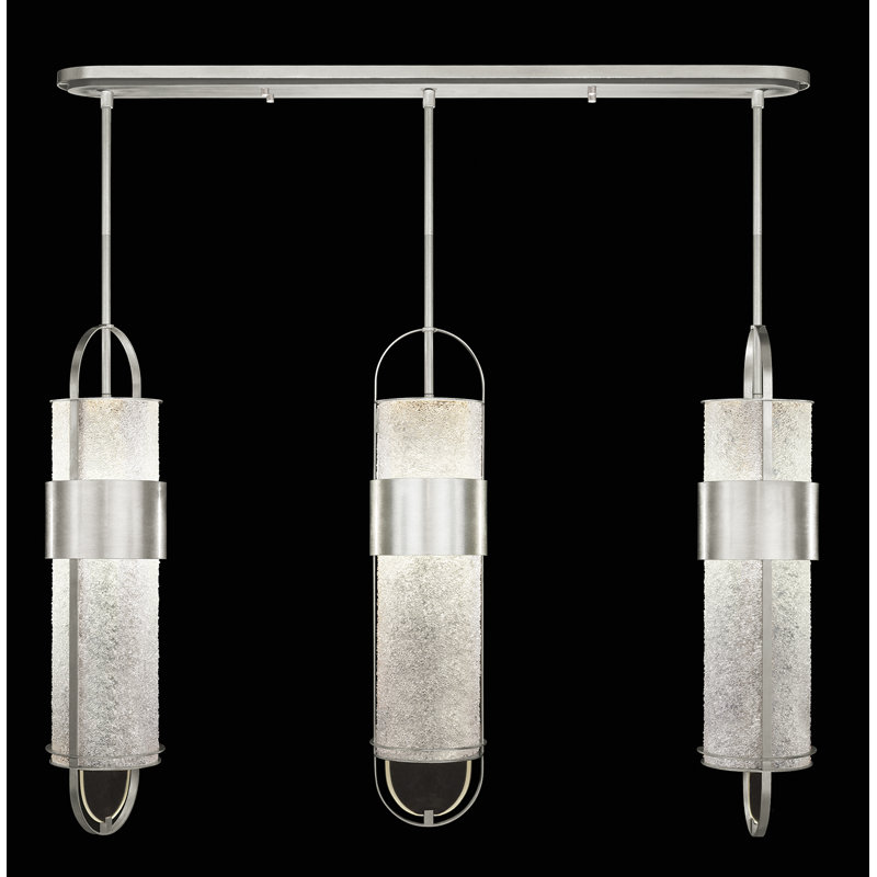 Bond 6 - Light LED Pendant, Silver, Clear