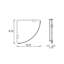 Corner Shower Shelf - Wall Mount - 10" Brass/Glass/Polished Chrome