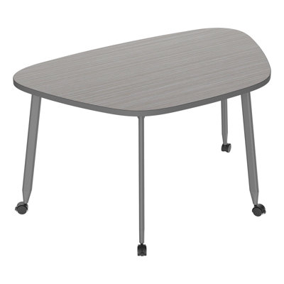 Mobile Rounded Trapezoid Table – Versatile Interactive Teamwork