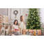 Arbre de Noël avec lumières pré-enfilées, branches articulées, aiguilles réalistes, support robuste, idéal pour les décorations festives-1799097635