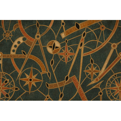 Décoration murale boussole amovible, navigation nautique, astrolabe