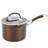 Circulon Symmetry Hard-Anodized Nonstick Straining Saucepan with Lid, 3.5-Quart