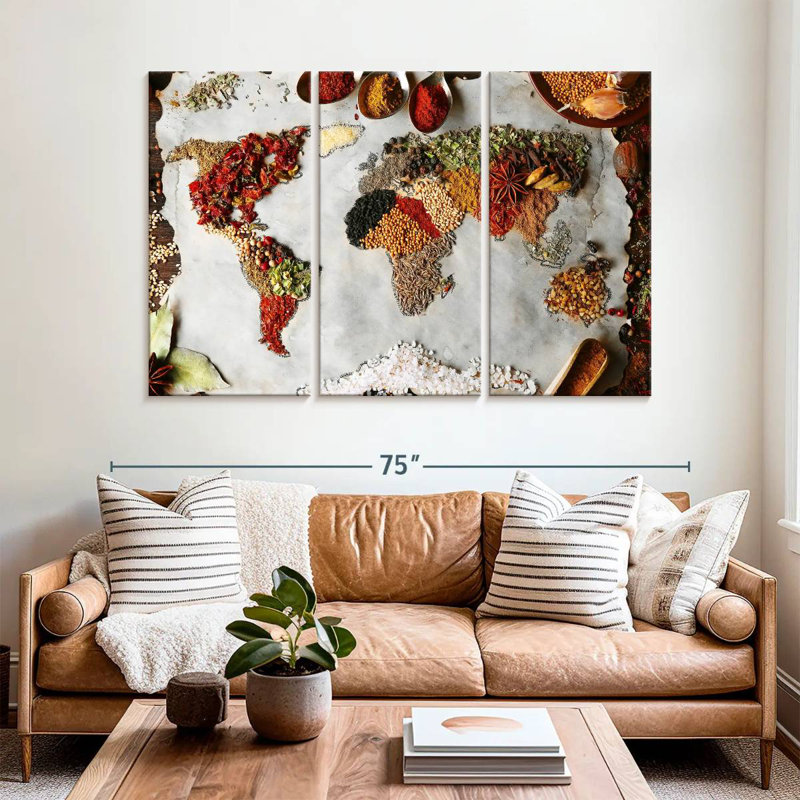 Yarlin Spices Of The World, 42" H x 65" W