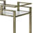 Janova Bar Cart in Clear and Brass
