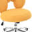 Kurland Upholstered Swivel Armless Home Office Chair Height Adjustable Task Chair-298781517
