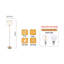 160 H cm Traditional Floor Lamp