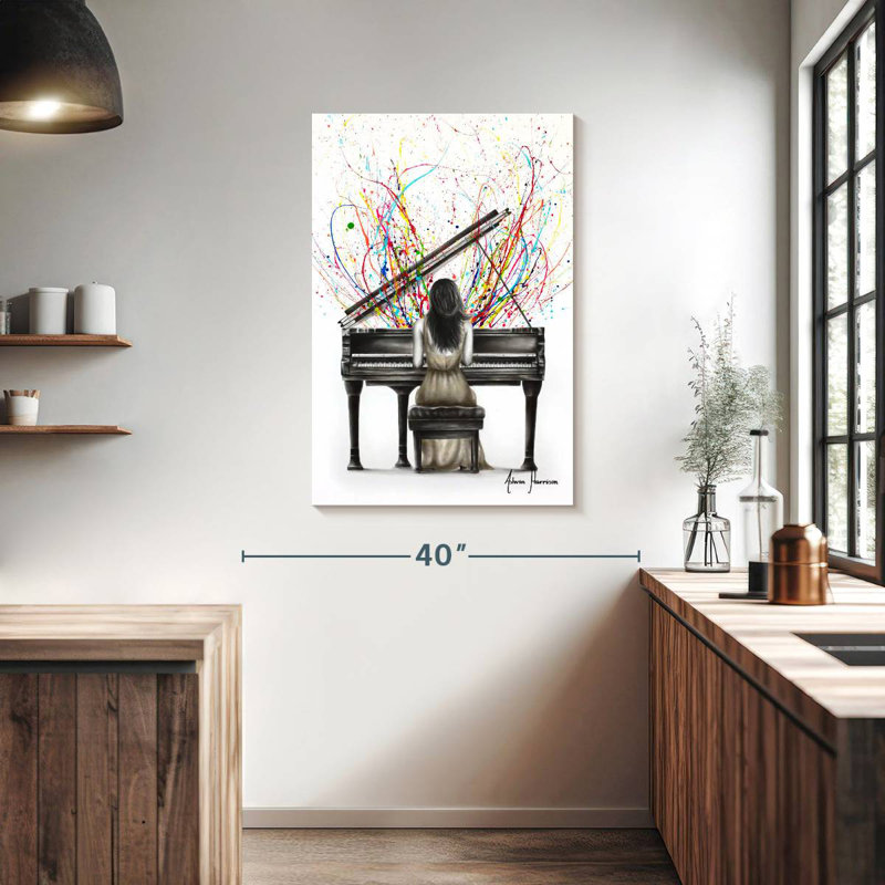 Abarca Grand Piano Solo, 39" H x 26" W