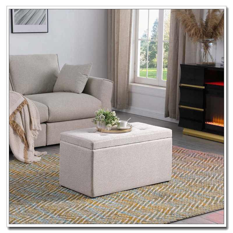 Nesting Storage Ottoman Set,Multi-Functional Seating & Storage
