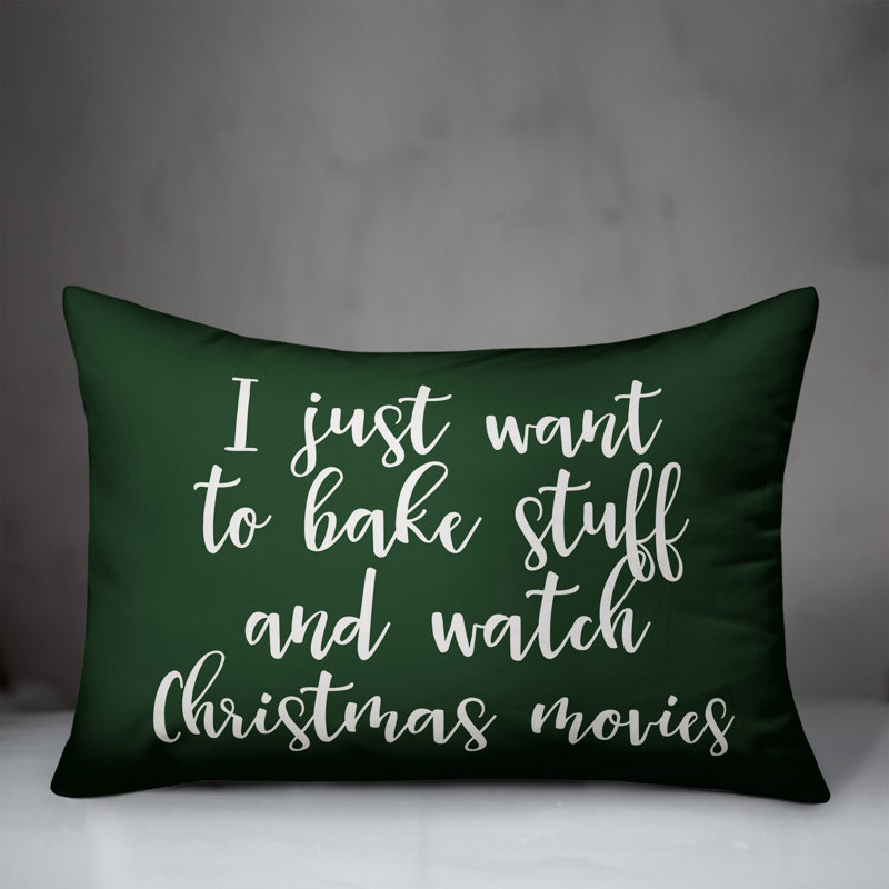  Coussin lombaire Bake Stuff and Watch, Vert foncé