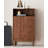 Modern Solid Oak Storage Shoe Cabinet
