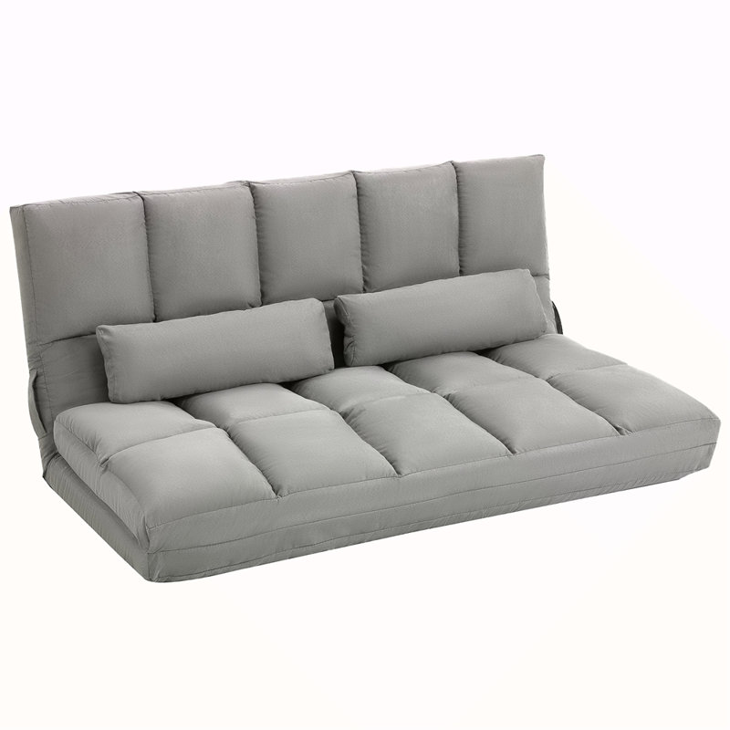 Convertible Floor Sofa Bed, Recliner Armchair Upholstered Sleeper Chair With Pillow For Living Room Bedroom Lounge