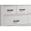 Commode blanche 6 tiroirs Cassini