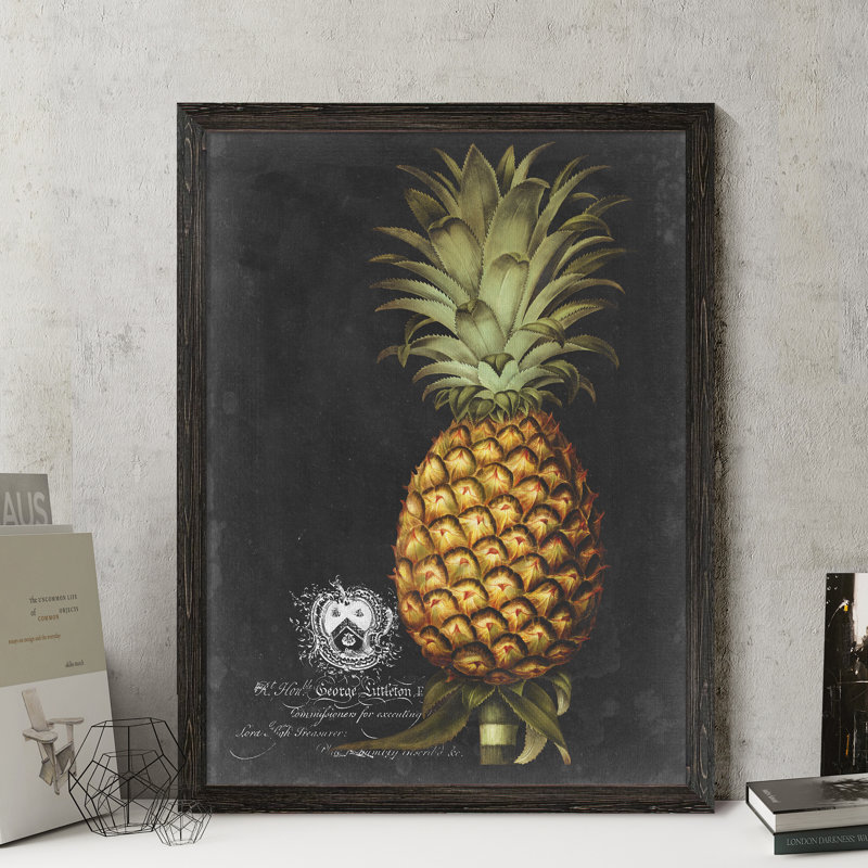 « royal brookshaw pineapple i » par paul cezanne-reproduction d’art sur toile encadrée, H 32 po x l 44 po x 1,25 po
