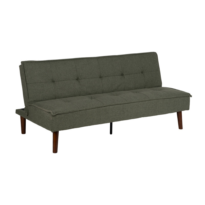 Mykonos 3 Seater Chenille Sofa Bed, Green