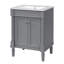 Meuble-lavabo 24 po avec lavabo supérieur-156059313