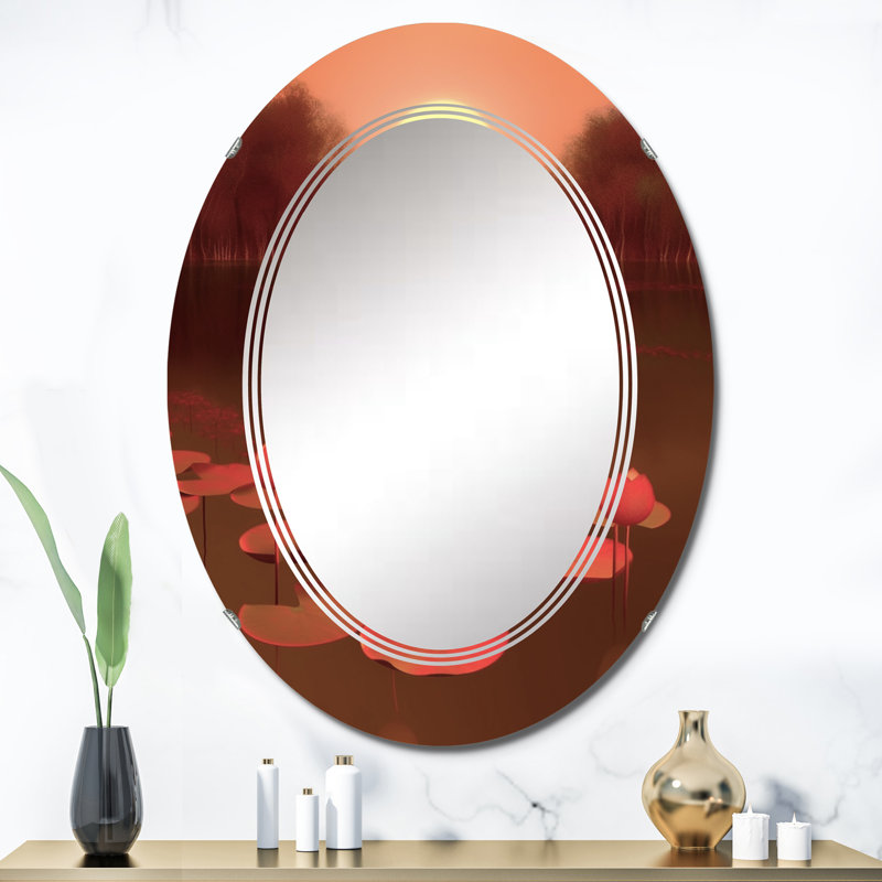 Zhariyah - Meadow Wall Mirror Oval, 36 po x 24 po