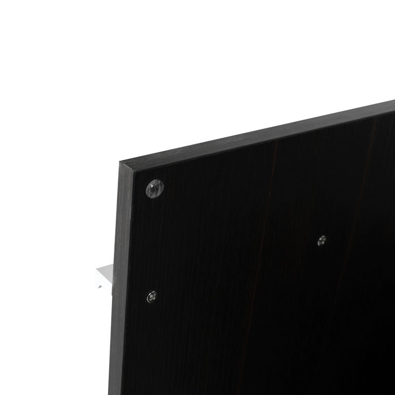 Armoire murale en contreplaqué sans lavabo , Chêne foncé, Argent argent