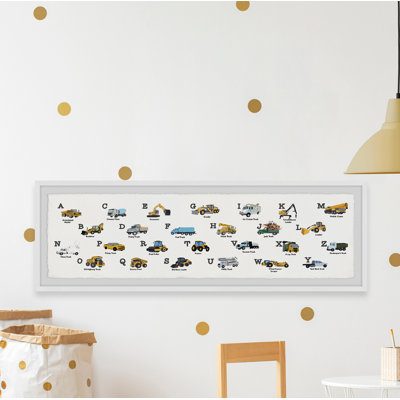 «véhicule Alphabet», reproduction encadrée