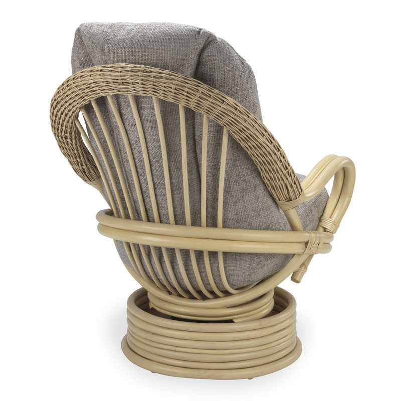 Wicker Rocking Chair, Grey