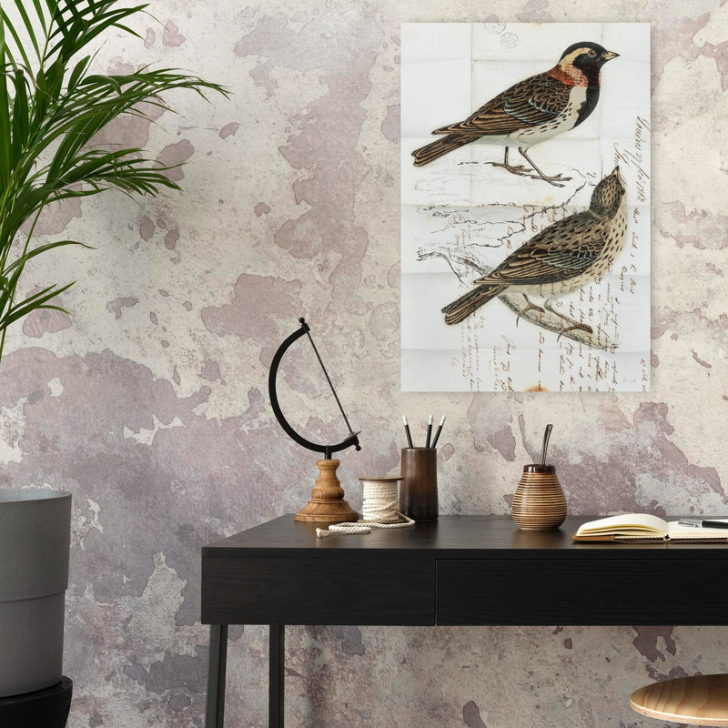 Oiseau rétro de Laponie, H 24 po x l 16 po