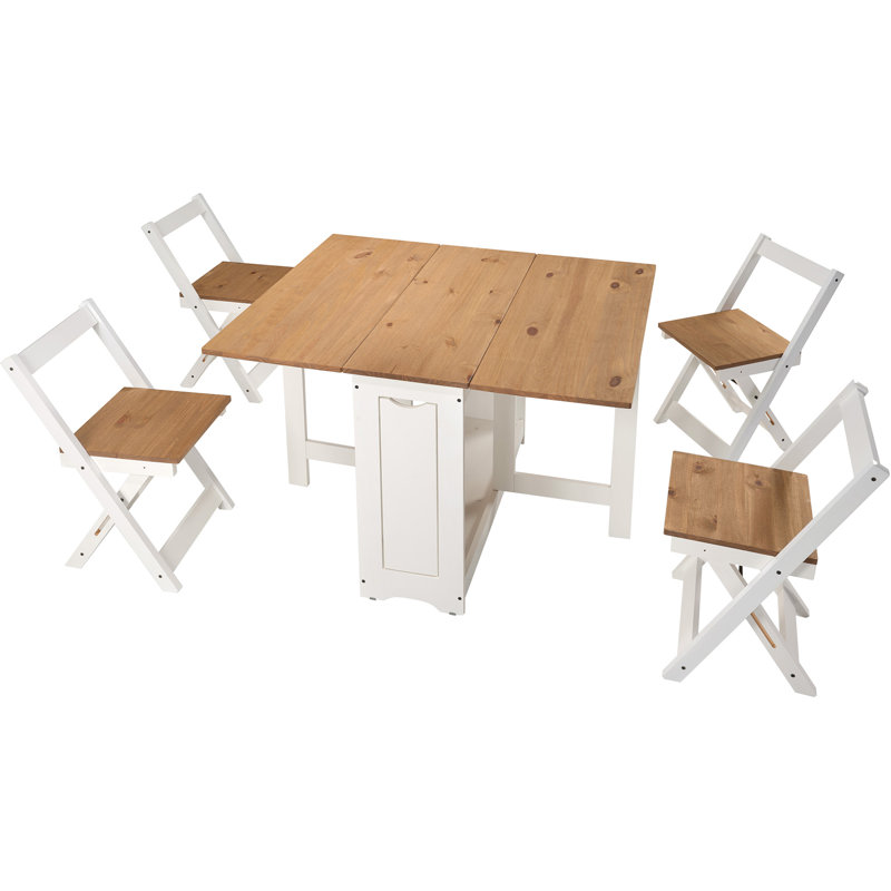 Palmateer 4 - Person Dining Set, White