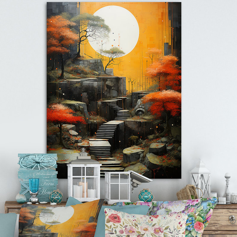 Paysage zen harmonie I - impression, H 20 po x l 12 po x P 1 po, Toile tendue
