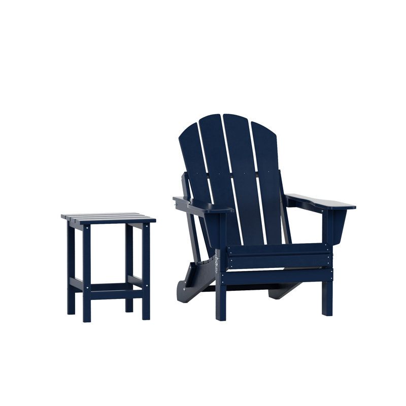 Laguna Outdoor Adirondack Chair, Navy Blue