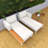 55" Wide Patio Daybed With Cushions-924742175