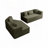 Boneless 127.5"Modular Curved Sofa-1059090414