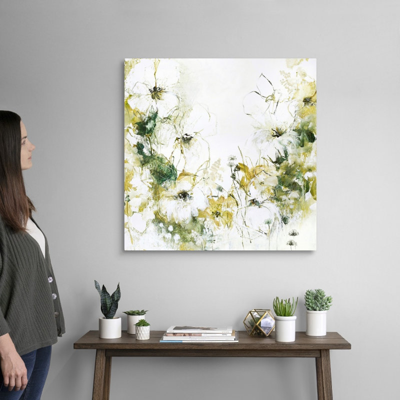 Flower Blush 3 - reproduction d'art, Toile tendue, H 30 po x l 30 po x P 1,25 po