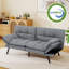 Canapé-lit futon avec mousse et accoudoirs amovibles - 2 à 4 places-171128150